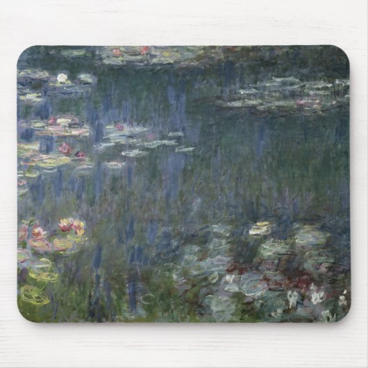 Claude Monet | Waterlio's: Groene reflecties Muismat (Voorkant)