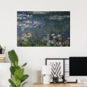 Claude Monet | Waterlio's: groene reflecties Poster (Thuiskantoor)