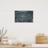 Claude Monet | Waterlio's: groene reflecties Poster (Keuken)