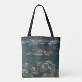 Claude Monet | Waterlio's: Groene reflecties Tote Bag (Achterkant)
