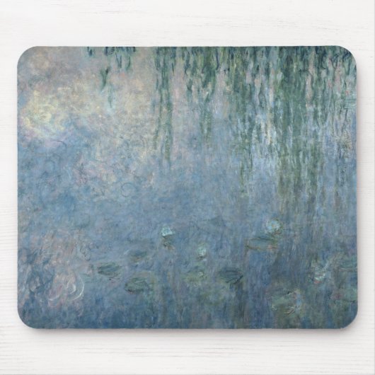 Claude Monet | Waterlio's: Morning Weeping Willow Muismat (Voorkant)
