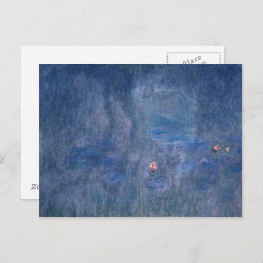 Claude Monet | Waterlio's: reflecties op bomen Briefkaart (Voorkant / Achterkant)