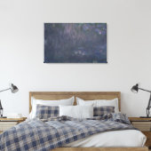 Claude Monet | Waterlio's: reflecties op bomen Canvas Afdruk (Insitu (Slaapkamer))