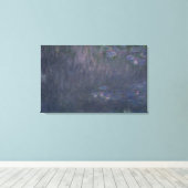 Claude Monet | Waterlio's: reflecties op bomen Canvas Afdruk (Insitu (Houten vloer))