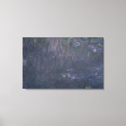 Claude Monet | Waterlio's: reflecties op bomen Canvas Afdruk (Voorkant)