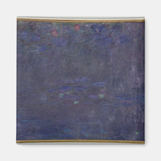 Claude Monet | Waterlio's: reflecties op bomen Magneet (Voorkant)