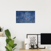 Claude Monet | Waterlio's: reflecties op bomen Poster (Thuiskantoor)