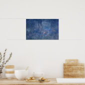 Claude Monet | Waterlio's: reflecties op bomen Poster (Keuken)