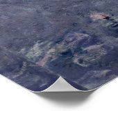 Claude Monet | Waterlio's: twee wevende wilde dier Poster (Hoek)