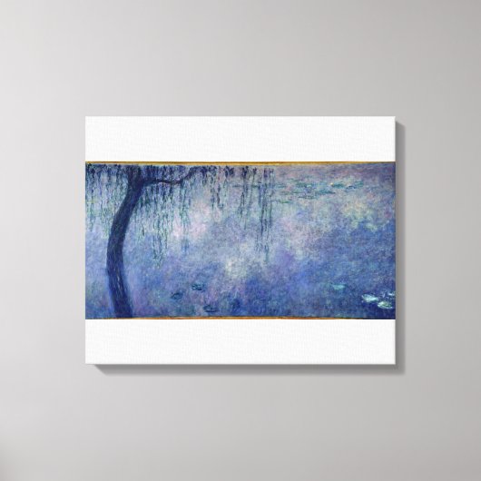 Claude Monet | Waterlio's: Verspreide wilde dieren Canvas Afdruk (Voorkant)