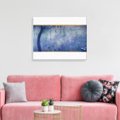 Claude Monet | Waterlio's: Verspreide wilde dieren Canvas Afdruk (Insitu (Woonkamer))