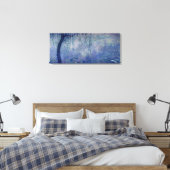 Claude Monet | Waterlio's: Verspreide wilde dieren Canvas Afdruk (Insitu (Slaapkamer))