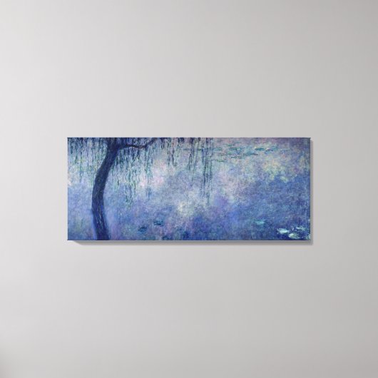 Claude Monet | Waterlio's: Verspreide wilde dieren Canvas Afdruk (Voorkant)