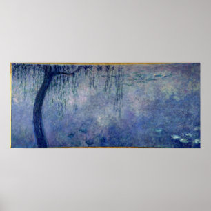 Claude Monet   Waterlio's: Verspreide wilde dieren Poster