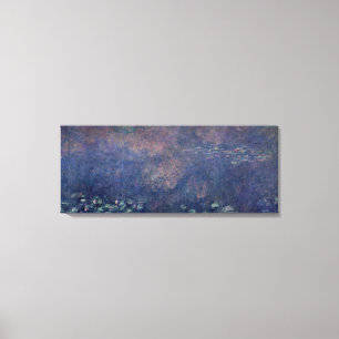 Claude Monet   Waterlio's: Woningvrij centrum Canvas Afdruk