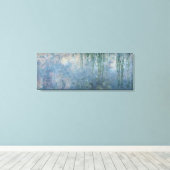 Claude Monet | Waterlio's: Woningwilde vogels, 191 Canvas Afdruk (Insitu (Houten vloer))