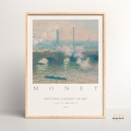 Claude Monet Waterloo Bridge Grijze Dag  Kunst Poster