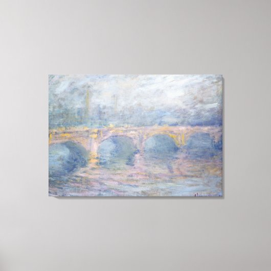 Claude Monet | Waterloo Bridge, Londen, bij Sunset Canvas Afdruk (Voorkant)