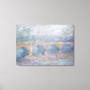 Claude Monet Waterloo Bridge, Londen, bij Sunset Canvas Afdruk