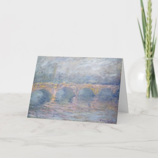 Claude Monet | Waterloo Bridge, Londen, bij Sunset Kaart (Voorkant)