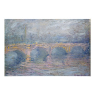 Claude Monet   Waterloo Bridge, Londen, bij Sunset Perfect Poster