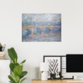 Claude Monet | Waterloo Bridge, Londen, bij Sunset Poster (Thuiskantoor)
