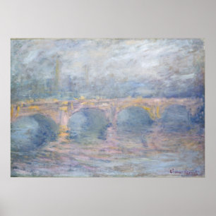 Claude Monet   Waterloo Bridge, Londen, bij Sunset Poster