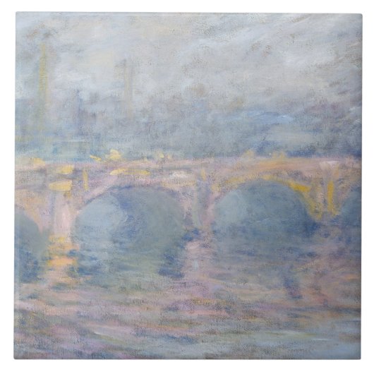 Claude Monet | Waterloo Bridge, Londen, bij Sunset Tegeltje (Voorkant)