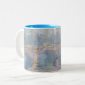 Claude Monet | Waterloo Bridge, Londen, bij Sunset Tweekleurige Koffiemok (Voorkant links)