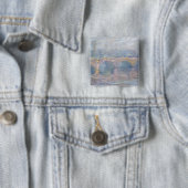 Claude Monet | Waterloo Bridge, Londen, bij Sunset Vierkante Button 5,1 Cm (In situ)