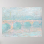 Claude Monet Waterloo Bridge op Sunset Art Print (Voorkant)