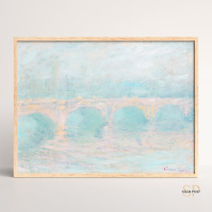 Claude Monet Waterloo Bridge op Sunset Art Print