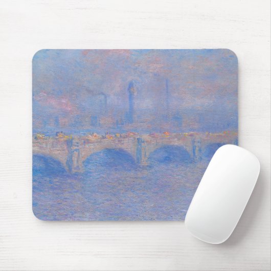 Claude Monet Waterloo Bridge Zonlicht Kunstprint Muismat (Met muis)