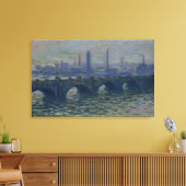 Claude Monet | Waterloorbrug 1902 Canvas Afdruk (Insitu (Woonkamer))