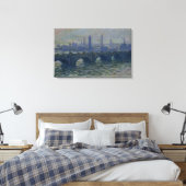 Claude Monet | Waterloorbrug 1902 Canvas Afdruk (Insitu (Slaapkamer))