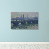 Claude Monet | Waterloorbrug 1902 Canvas Afdruk (Insitu (Houten vloer))