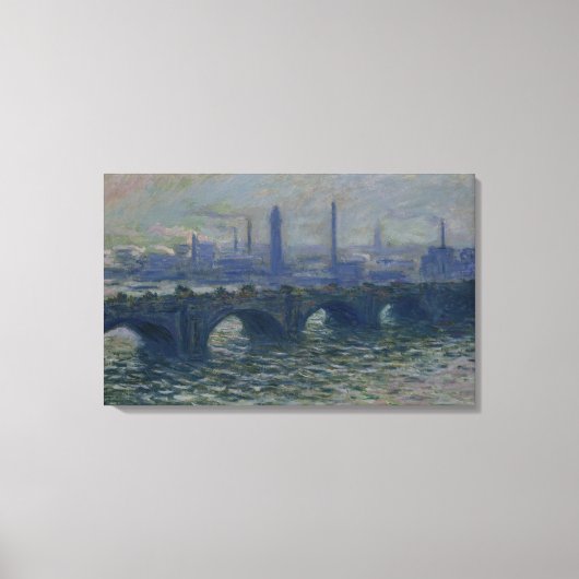 Claude Monet | Waterloorbrug 1902 Canvas Afdruk (Voorkant)
