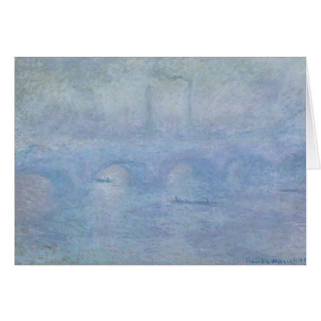 Claude Monet | Waterloorbrug: effect van de vuist (Voorkant Horizontaal)