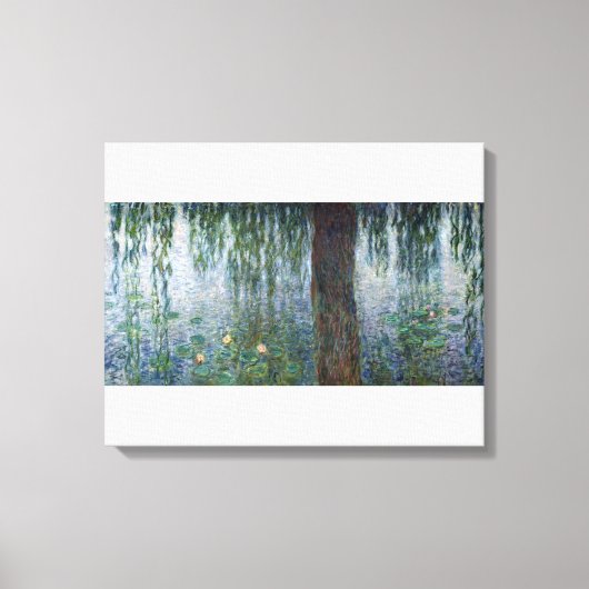 Claude Monet | Weegwilgen van waterligen, links Canvas Afdruk (Voorkant)