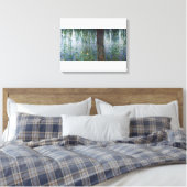 Claude Monet | Weegwilgen van waterligen, links Canvas Afdruk (Insitu (Slaapkamer))