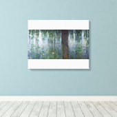 Claude Monet | Weegwilgen van waterligen, links Canvas Afdruk (Insitu (Houten vloer))