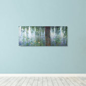 Claude Monet | Weegwilgen van waterligen, links Canvas Afdruk (Insitu (Houten vloer))