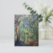 Claude Monet Weeping Willow Briefkaart (Staand voorkant)