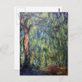 Claude Monet Weeping Willow Briefkaart (Voorkant / Achterkant)