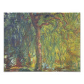 Claude Monet - Weeping Willow Foto Afdruk (Voorkant)