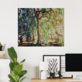 Claude Monet - Weeping Willow Poster (Thuiskantoor)