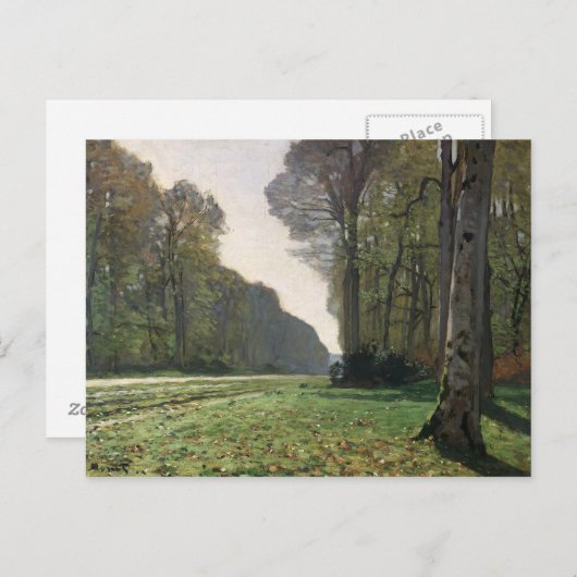 Claude Monet | Weg naar Bas-Breau, Fontainebleau Briefkaart (Voorkant / Achterkant)