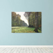 Claude Monet | Weg naar Bas-Breau, Fontainebleau Canvas Afdruk (Insitu (Houten vloer))