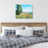 Claude Monet - Weiland met populieren Canvas Afdruk (Insitu (Slaapkamer))