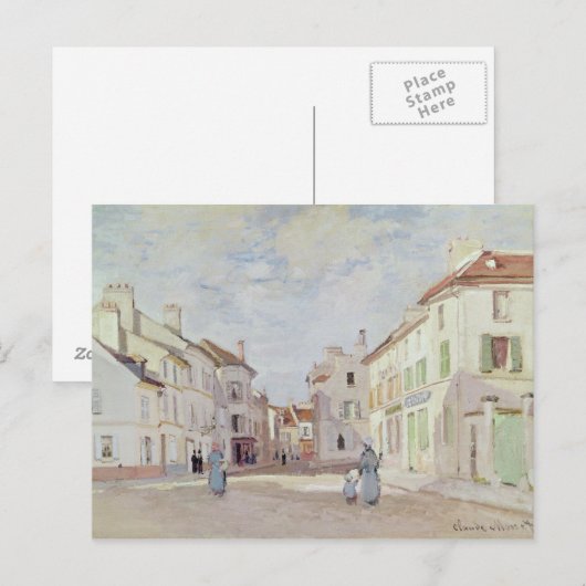 Claude Monet | Wetstraat in Argenteuil Briefkaart (Voorkant / Achterkant)